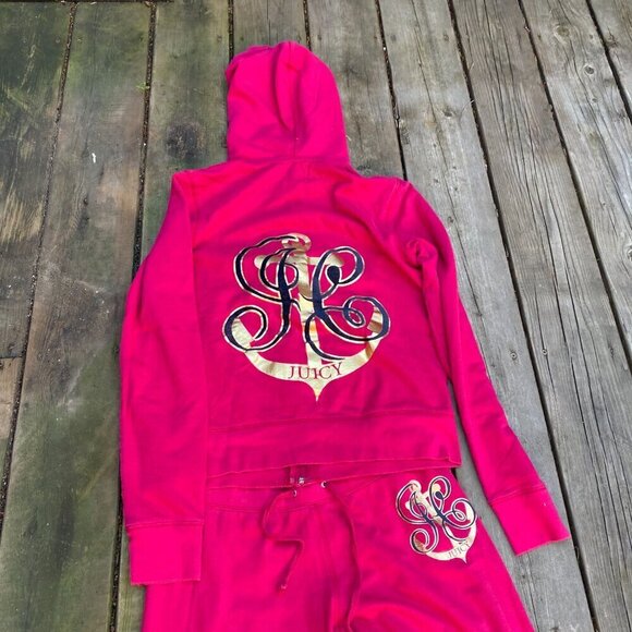 Vintage Y2K Juicy Couture Tracksuit Matching Set Pink Medium - Picture 11 of 12